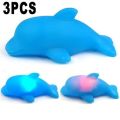 OYPFXMI 3 X LED Light Lamp Change Color (Dolphin Design) --- It switches on automatically when putting in water --- Good Bath Toy for Baby Boy. 