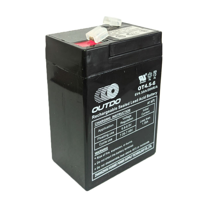 6V 4.5Ah 20Hr Rechargeable Battery With 6 Month Warranty Used_In SCALES,BILL MACHINE