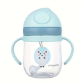 Durable 250ml Children’s Drinking Cup – Fun Cartoon Design, Leak-Proof with Straw, BPA-Free and Easy to Handle for Toddlers. 