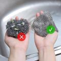 microfiber cloth Thickened Steel Wire Cleaning Cloths Kitchen Pan Pot Dishes Rags Napery Cloth Double -layers Non-stick Oil Dishcloths Wholesale. 