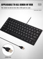 A-Z Corner Mini USB Keyboard English Language Ultra Thin Notebook Laptop Keyboards Desktop PC Laptops Computer. 