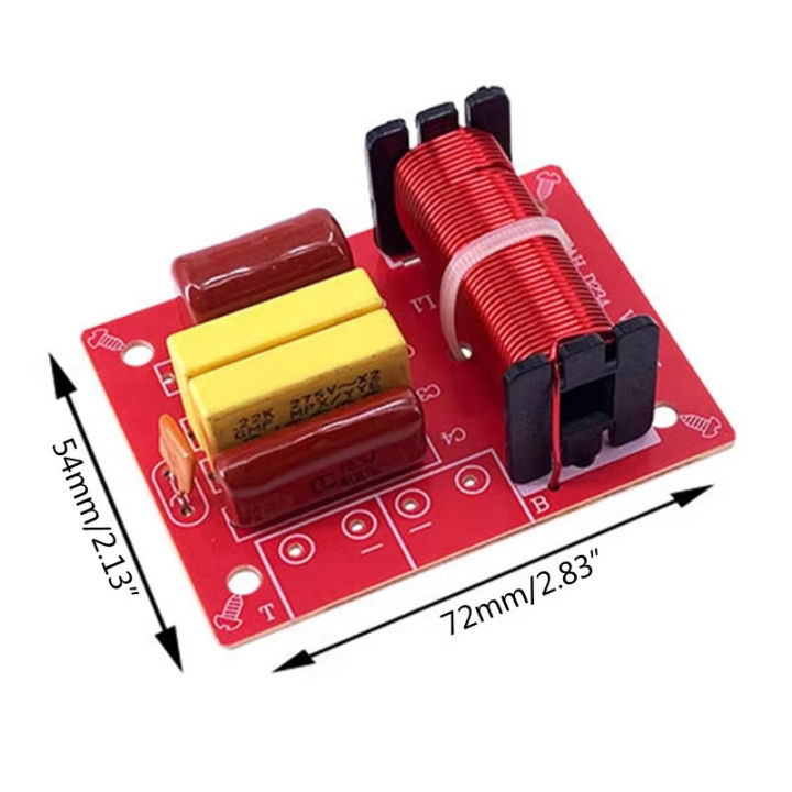 80W 2 Way Crossover Filters Module HiFi Speaker Treble Bass Dual Frequency Divider Crossover For DIY Home Video Audio Speaker MAOQIAN