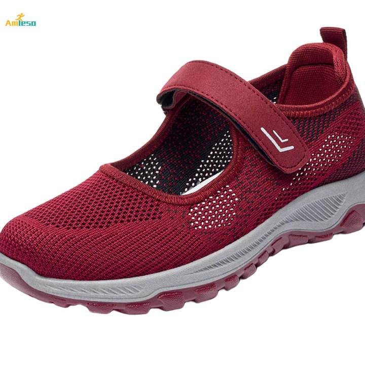 Women%20Mesh%20Sneakers,%20Sports%20Shoes,%20Lightweight%20Flats%20Walking%20Shoe,%20Breathable%20Sneakers,%20for%20Driving,%20Outdoor,%20Short%20Trips%20,%2038%20Red%20-%20Image%205