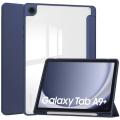 For Samsung Tab A9 Plus Smart Case Pen Holder SM-X210 SM-X215 SM-X216B Clear Acrylic Back Cover For Galaxy Tab A9 Plus 11 Case. 