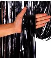 Birthday Black Foil Curtain Fringe Party Backdrops Balloon. 