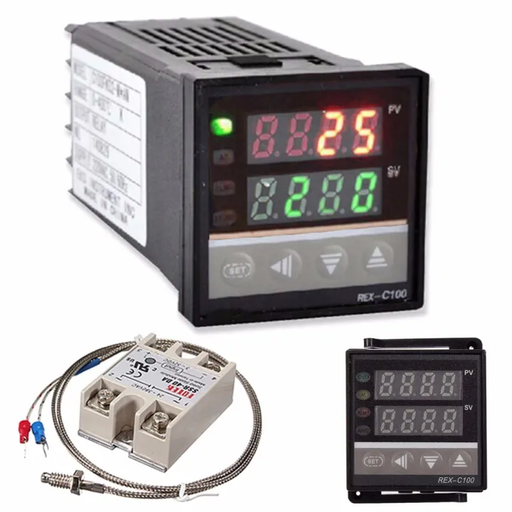 KOGEEK%20Digital%20LCD%20PID%20REX-C100%20Temperature%20Controller%20Set%20+%20K%20Thermocouple%20+%20Max.40A%20SSR%20-%20Image%203