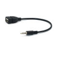 New specials Car MP3 Player Converter 3.5 mm Male AUX Audio Jack Plug To USB 2.0 Female Converter Cable Cord Adapte. 