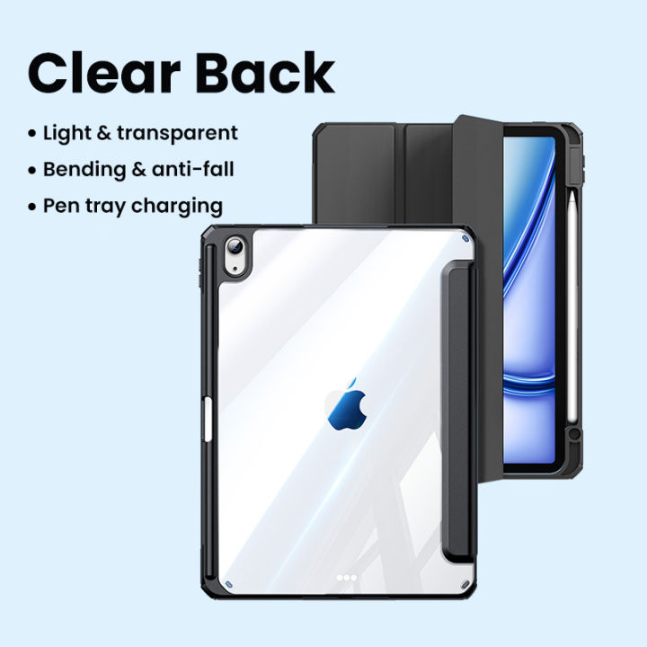 UGREEN%20Apple%20iPad%20Pro%2013%2011%20inch%202024%20Crystal%20Clear%20Series%20Tablet%20Protective%20Case%20for%20iPad%20Air%2013%202024%20Case%20Smart%20Cover%20%20with%20Clasp%20Pencil%20Holder%20Cover%20Built-in%20Pen%20Slot%20Anti-Fall%20Case%20-%20Image%209