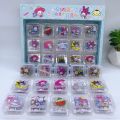 【Exclusive Offer】30pcs Sanrio Cinnamoroll My Melody Kuromi Transparent Peas Stickers Storage Box Children Diy Decorative Materials Stickers. 