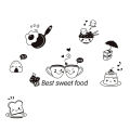 Kitchen Coffee Sweet Food Bread Cake Wall Sticker Dining Room DIY. 