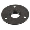 1 Inches Malleable Cast Iron Pipe Flange, Industrial Pipe Flanges for Threaded Black Pipes and Fittings 2 Pcs. 