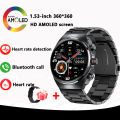 For Huawei Exercise Fitness Smart Watch Men Watch 4 Pro AMOLED HD Screen Bluetooth Call NFC Heart rate GPS SmartWatch 2024 New. 