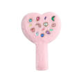 Korean Diamond Makeup Mirror Inlaid Plush Makeup Mirror Girl Heart Shaped Mirror Handheld Makeup Mirror Cute Makeup Mirror Handle Makeup Mirror. 