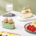 CLEOES Electric Egg Boiler, Steamer Egg Custard Timed Egg Cooker, Mini Automatic Power Off 220V Egg Heater Egg Steamer. 