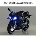 model bike 1/12 Ducati Panigale V4S Alloy Racing Cross-country Motorcycle Model Simulation Toy Street Motorcycle Model Collection Kids GiftParty Tableware. 