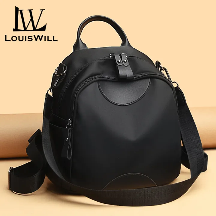 LouisWill Women's Fashion Backpack Simple Bag Waterproof Large Capacity Backpack PU Women Small Backpack School Bag for Teenager Girls Travel Backpack