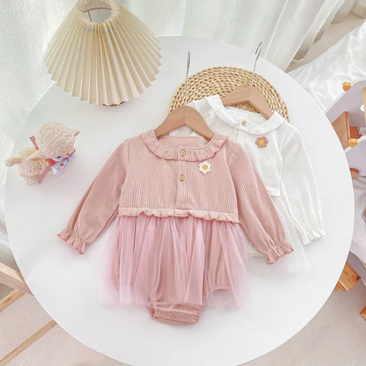 Princess%20Baby%20Girl%20Bodysuit%20Cotton%20Newborn%20Baby%20Clothing%20Cute%20Tulle%20Long%20Sleeves%20Infant%20Bodysuits%20-%20Image%202