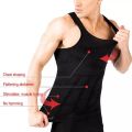 Waist Cincher Slimming Vest Body Shaper Tummy Fat Burning Shaper Slim & Lift Slimming Shirt For Men Black vest slimming Vest (XXL)- Black. 