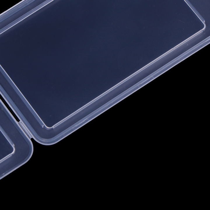 2pcs%20Simple%20Transparent%20Plastic%20Name%20Card%20Cover%20Bank%20Card%20Holder%20-%20Image%204