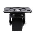 Heavy Duty Casters with Brakes, Table Casters with Safety Double Lock, Floor Protection, Swivel Rubber Casters. 