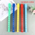8 Holes Plastic Recorder Long Flute Woodwind Instrument Colorful Instrumens Long Flute. 