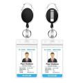 Vertical Transparent Id Badge Holders,PVC Card Holder,Sealable Waterproof Zip Type Plastic Protector Holder,2.83x4.6 Inch Business Id Card Holder. 