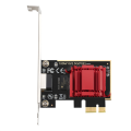 2.5G PCI-E to RJ45 Gigabit Network Card RTL8125B Chip 10/100/1000Mbps Ethernet Wired RJ45 LAN Controller Adapter Spare Parts Accessories. 