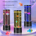 1Set Mini RGB Bubble Fish Lamp Fish Tank Aquarium Lamp Coloured Mood Light with Remote Control Lava Lamp Fit for Home Decoration. 