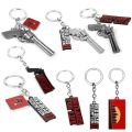 【hot】 Red Dead Redemption 2 Keychain Men Cosplay Game Gun Key Rings Metal Key Accessories Key Props. 