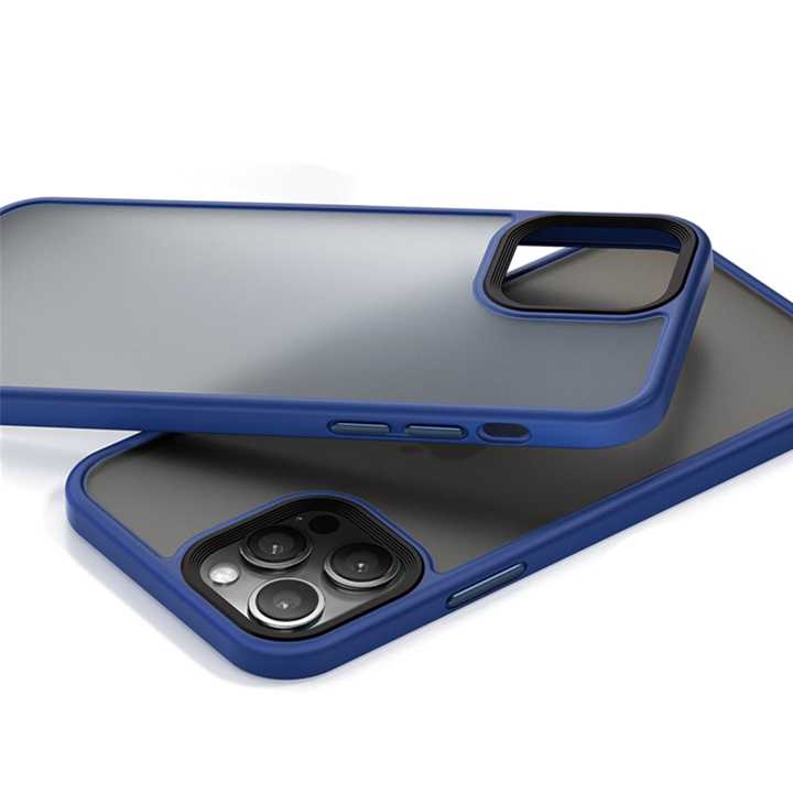 【ThinkWay】Shockproof Armor Case For iPhone 13 12 11 Pro Max XR X XS 7 8 Plus SE Mini Luxury Matte Clear Soft Silicone Hard Back Cover Capa