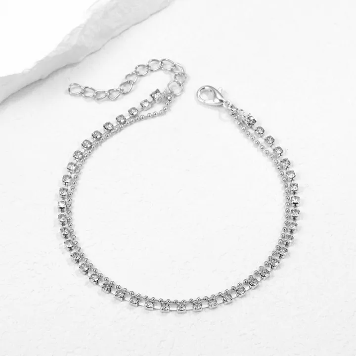 Enacolor%20%20%20Summer%20Beach%20Anklets%20Metal%20Chain%20Bead%20Chain%20Anklets%20-%20Image%204