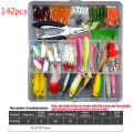 bellylady 75pcs/94pcs/122pcs/142pcs Fishing Lures Set Spoon Hooks nnow Pilers Hard Lure Kit In Box Fishing ear Accessories. 
