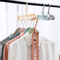 Multi-port Rack Support Hangers Clothes Drying Rack Multifunction Plastic Storage Hangers Clothes Organizer Space Saving Hanger  Pearls. 