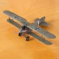 1:33 Diecast D II Fighter Model Paper Airplane Model Kits for Shelf Desktop. 