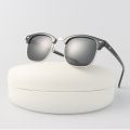 (New)Vintage Polarised unglae Man Brand Deigner quare Frame un Glae Male Fahion emi Rimle Metal Oculo De ol. 