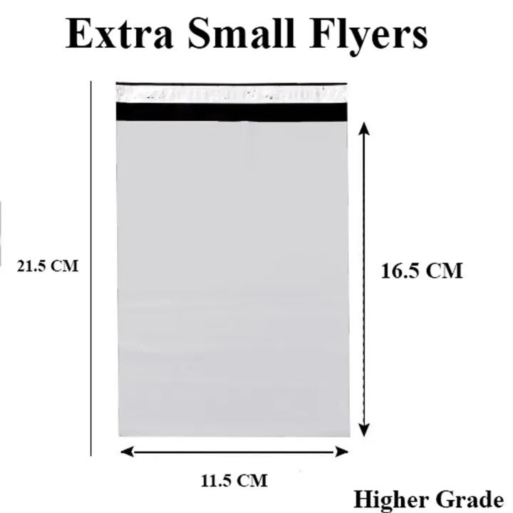 Extra Small Flyers Courier Bag Flyers Shipping Bag 11.5cm x 16.5cm+5cm Poly Mailer Flyers Upto 500 Bags Courier Bags Seal Daraz Bags Daraz Flyers Plastic Poly Envelope Mailer Bag Postal Safe Mailing Bags 10pc 25pc 100pc 500pc
