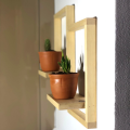 Wooden Wall Décor / Plant Wall Shelf / Wooden Wall Shelf / Decorative Wall Décor / wooden / Wall Hanging Shelf / Wooden Plant Holder PW102. 