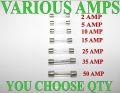5A 250V Glass Fuses fuse  Tubes Tube  5mm x 20mm (2pcs). 