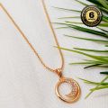 Gold Plated Guaranteed Women Chain & Pendant 18inch Necklace Korean Stylish Wedding Party Gifts Fashion Jewellery​. 