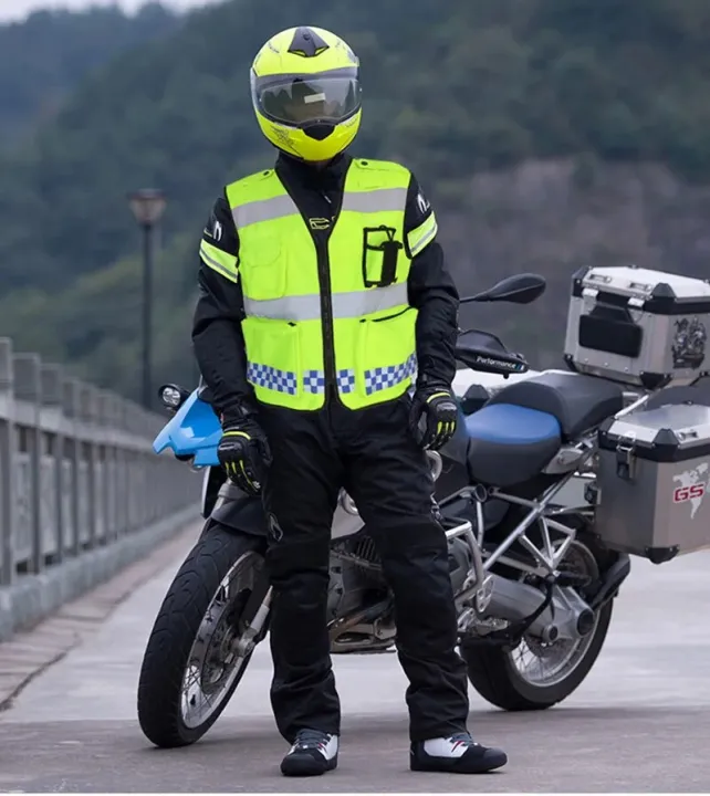 Security High Visibility Reflective Safe Vest Motorcycle Safety Jacket ...