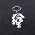 Mononoke Hime Kodama Keychain Princess Mononoke Elf Tree Elves Spirits Pendant Key Chain For Women Child Car Bag Keyring Jewelry. 