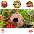 Coconut Husk LOVE BIRD Nest ARCH Door Weaver Bird (වී කුරුල්ලා) Nest Paddy Bird Nest  Squirrel (ලේනා) cage Coconut Shell Natural Bird House Outdoor coco cage Pol Leli Kurulu Kuduwa Lena Kuduwa And can be use for Restaurants,Hotel decoration. 