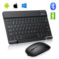 Ultra-Slim Wireless Bluetooth Keyboard and Mouse Combo, Rechargeable, Compact, Multi-OS Compatible - New. 