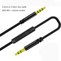 3.5mm Male to Male Aux Audio Cable AUX Cable With Mic. 