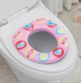 High Quality Kid's Safe Potty Soft Toilet Seat Cover Girls Color Design - Pink. 