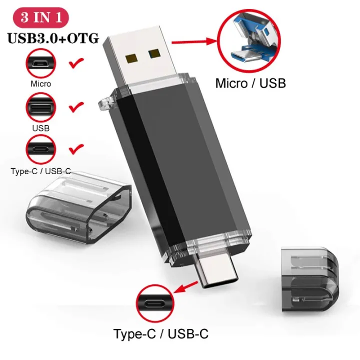 Ubs%203.0%20Otg%20Usb%20Flash%20Drive%2064gb%20Pen%20Drive%203%20In%201%20Type%20C%20Micro%20Usb%20Stick%203.0%20Flash%20Drive%2016gb%2032gb%20128gb%20Pendrive%20256gb%20512gb%20-%20Image%203