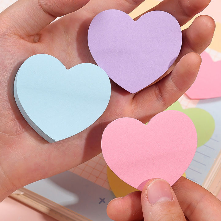120%20Sheets%20Heart%20Sticky%20Notes%20Notepad%20Self%20Sticky%20Note%20Pads%20Notebook%20Planner%20Sticker%20For%20Office%20School%20Stationery%20Accessories%20-%20Image%206