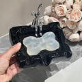 Ceramic Soap Dish Easy Clean Decorative Light Luxury Soap Box Cute Ceramic Soap Holder for Bathroom Accessory Home Decor Gift Idea Kitchen Use Hygiene Product. 