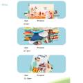 Baby Crinkle Book Development Books Soft Carseat Toy Interactive Infant touch Cloth Book Hand Puppet Fabric Books for Birthday Activity. 