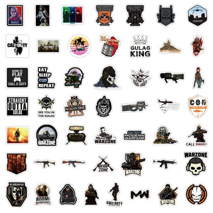 NEW%2010/30/50PCS%20Call%20of%20Duty%E3%80%81COD%20Game%20Stickers%20Aesthetic%20Laptop%20Water%20Bottle%20Waterproof%20Graffiti%20Decals%20DIY%20Sticker%20Packs%20Kid%20Toys%20-%20Image%206
